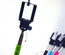Hot selling Portable Wired Selfie Stick Handheld Monopod Built in Shutter Extendable Mount Holder For Any