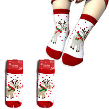 0-5T Cotton Cute Christmas Design Baby Socks Slip-resistant Cartoon New Born Children’s Christmas Socks 8Style