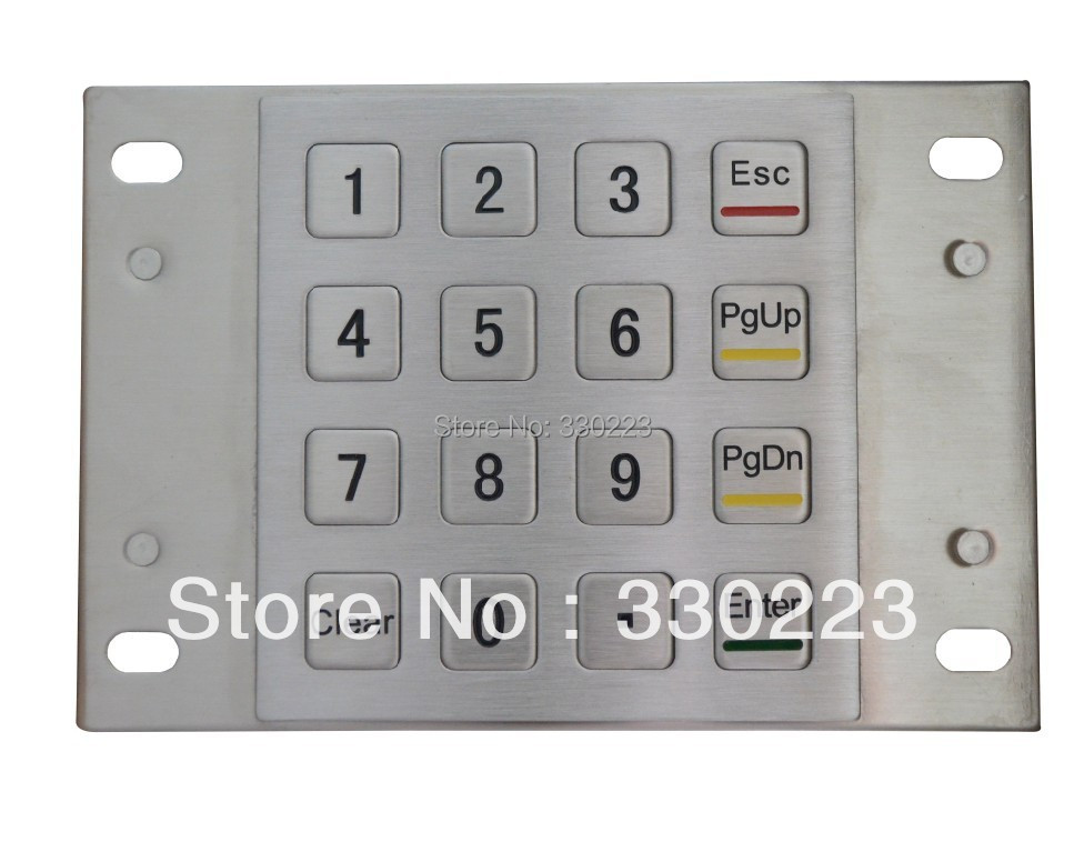 Pin Pad with Waterproof terminal keyboards ATM keypads military keyboards IP65 keyboards weatherproof keypads matrix keypads