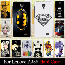 For Lenovo A536 Mobile Phone Case Hard Back Cover DIY Color Paitn Cellphone Shell Skin Chirstmas Shipping Free