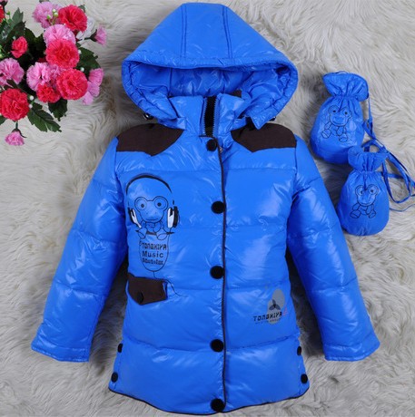 Lovely children down jacket for boy winter wholesale and retail with free shipping