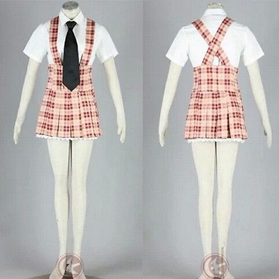 Axis Powers APH W Cosplay Costume Fashion Student Uniform font b Tartan b font Braces Shirt
