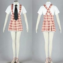Axis Powers APH W Cosplay Costume Fashion Student Uniform font b Tartan b font Braces Shirt