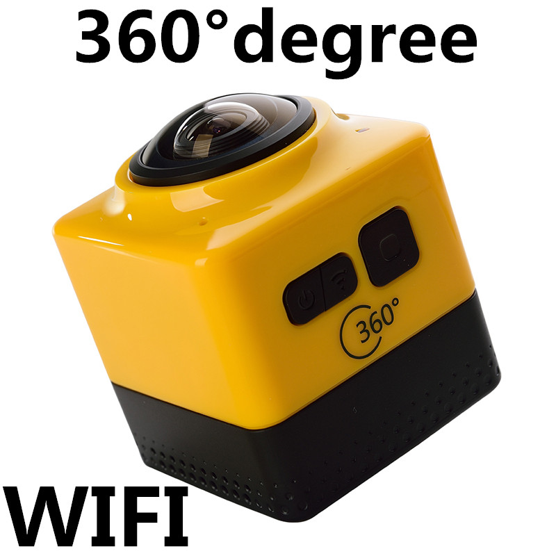 WI-FI 360  CUBE360   h9    yi  cam por  deportiva 3D VR   DVR   WI-FI 