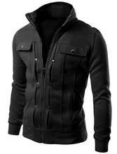 New 2016 Spring Autumn Mens Casual Slim Fit Hooded Hoodies Sweatshirt Sportswear Male Patchwork Fleece Jacket