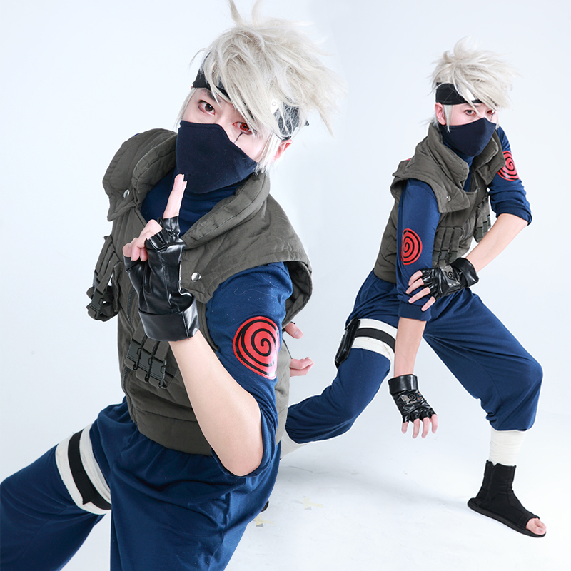 Naruto Cosplay Costume Kakashi Cosplay Hatake Kakashi Ninja Uniform