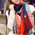 New Sale Autumn Winter Warm Scarf Women Stole Plaid Scarves Tippet Wraps Brand Ladies Classic Neckerchief