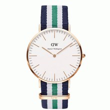 2015 Fashion Brand Luxury Daniel Wellington Watches DW Watch Men Women Fabric Strap Military Quartz Wristwatch