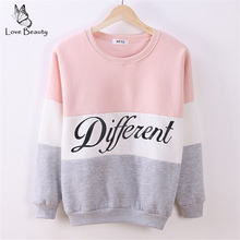 2015 For Autumn New Fashion Style Letter Women Sweatshirts Casual Brief Active Sweatshirts EOHO80027