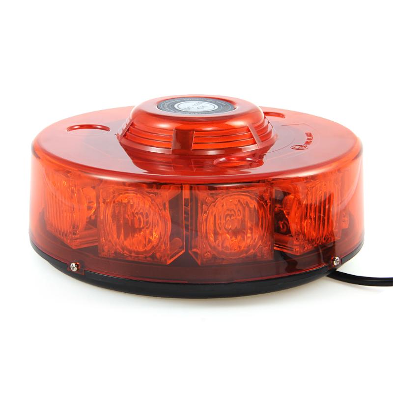 10 LED Car Truck Emergency Beacon Light Round Strobe Warning Lamp High Power Amber DC 12V,7 lighting modes, Anti-dust, Anti-collision, Anti splash wet, Can be hang, Safe and reliable. 
