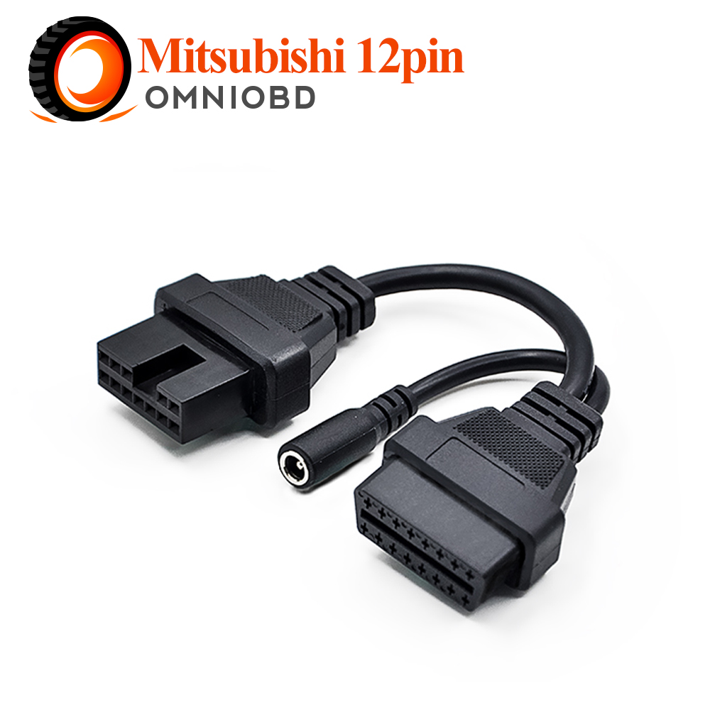  MITSUBISHI 12 . 12Pin  + DC   OBD2 OBDII DLC 16 .      