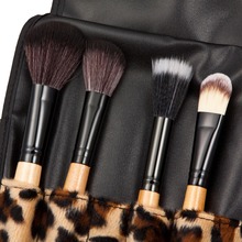 New Beauty Makeup Brushes For Woman Leopard 12pcs Wooden Pro Makeup Brush for Eyeshadow Eyebrow Cosmetic