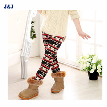 Girls winter leggings velvet pants High quality Warm Girls Leggings Pants Children Clothing Flower Butterfly Girls Pants