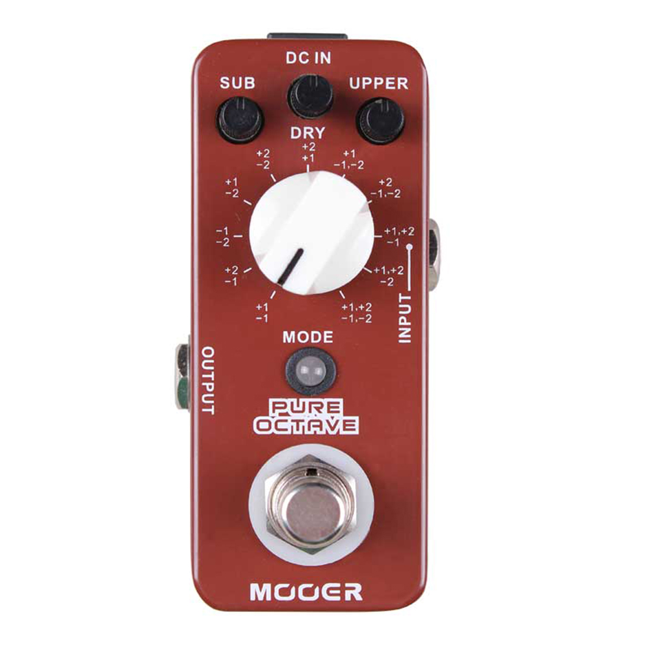 Фотография MOOER Pure Octave Electric Guitar Pedal 11 Different Octave True Bypass