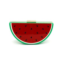 Bolsa Women Leather Handbags 2016 Rushed Day Clutches Single Chains Bolsos New European Lovely Fruit Shape Watermelon Bag Hand