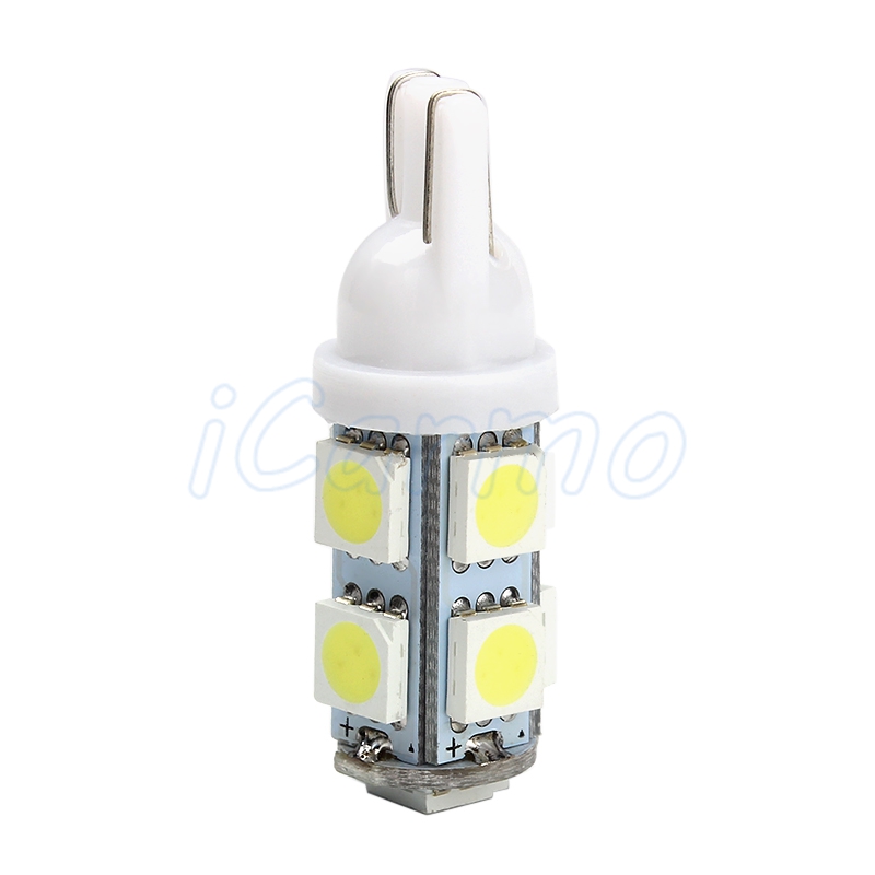 Car-styling T10 194 168 W5W 9 LED 5050 SMD White Car Auto Wedge Side Tail Parking Lights Bulb Lamp DC12V #iCarmo