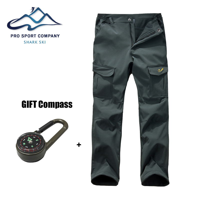 Winter warm waterproof windproof pants Outdoor Fleece softshell Trousers hiking camping ski skiing snowboard snow Tactical pants