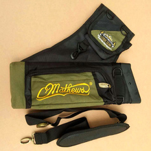 New Outdoor Camouflage Green Quiver Four Tube Adjustable Easy Waist Hanging Bag Bow Arrow Pot Archery