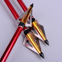 3pcs lot Hunting Crossbow Arrow Broadhead 125Grain with 3 Fixed Blades Archery Bow And Arrow Point