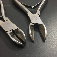 Free Shipping 1 Set Long 14cm Elbow Shrapnel Stainless Steel Scissors Teeth Cut Teeth Clamp Pliers