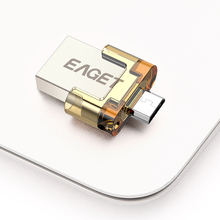 EAGET V8 8GB 16GB 32GB Pendrive Ultra Mini Metal USB Flash Drive USB2 0 Stick OTG