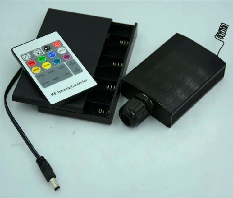 Description Picture 5 of item5w led fiber light source,with 20key RF remote controller,with battery box