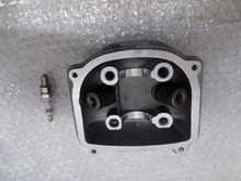 Scooter 125cc GY6 ATV Cylinder Head With Valves, spark plugs Chinese Scooter Parts GY6 125cc 52.4mm
