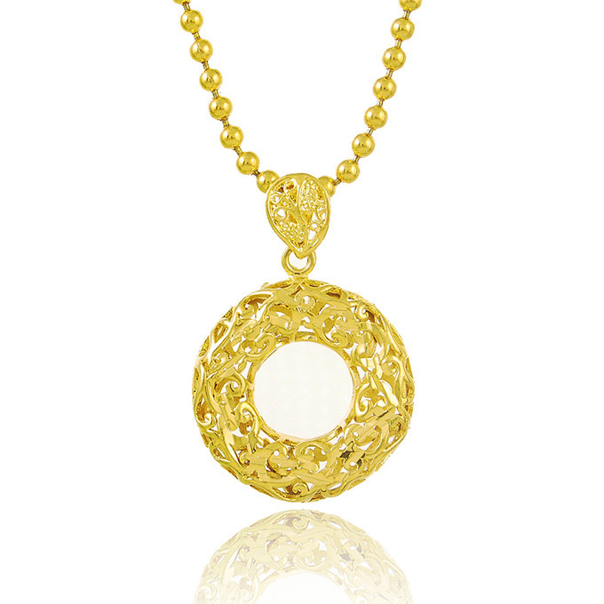 New Pattern Gold Necklace | round pattern wholesale 2015 new 24k gold plated chain New Pattern Gold Necklace | round pattern wholesale 2015 new 24k gold plated chain