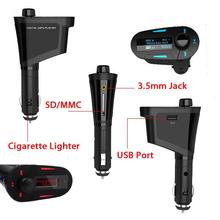 Universal Digital Car Kit FM Transmitter MP3 Player Wireless Modulator USB SD MMC LCD With RF Remote 3.5MM Aduio Cable