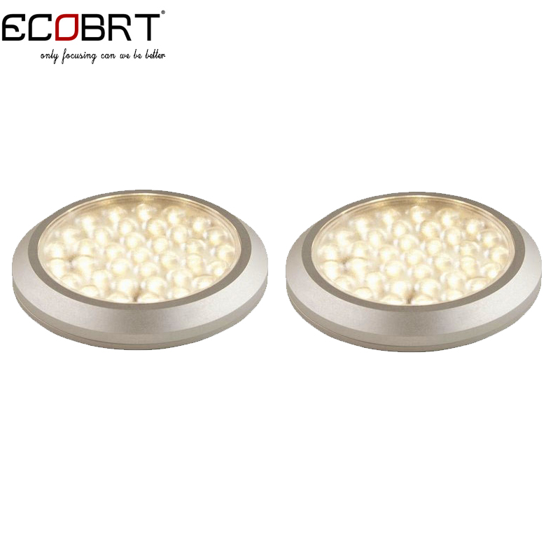 12v 3w aluminum Kitchen Under LED Lights Surface Mounted Round