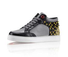 2015 new arrival rivets famous brand royaums shoes men lace up genuine leather casual shoes outdoor