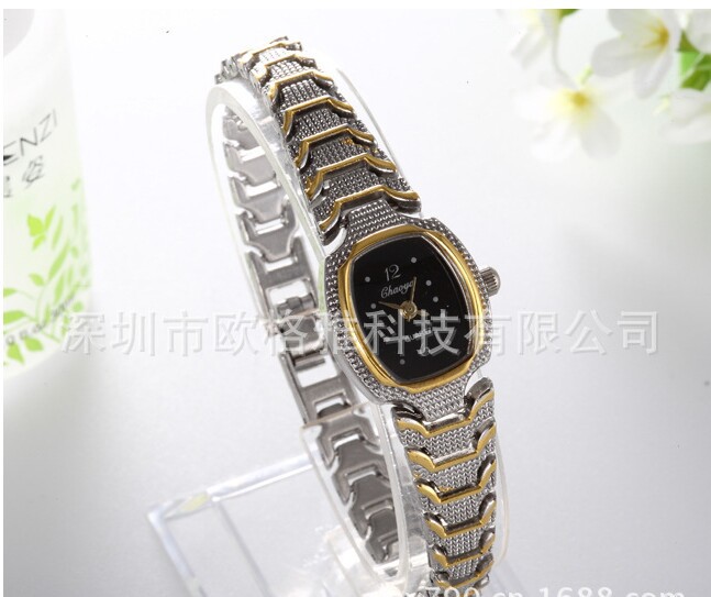 New model Luxury dress watch women watch gold famous logo table Noble Elegant clock Stainless steel