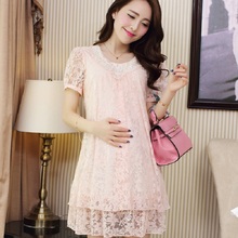 2016 new summer font b maternity b font dresses lace women s dresses pregnancy dresses font
