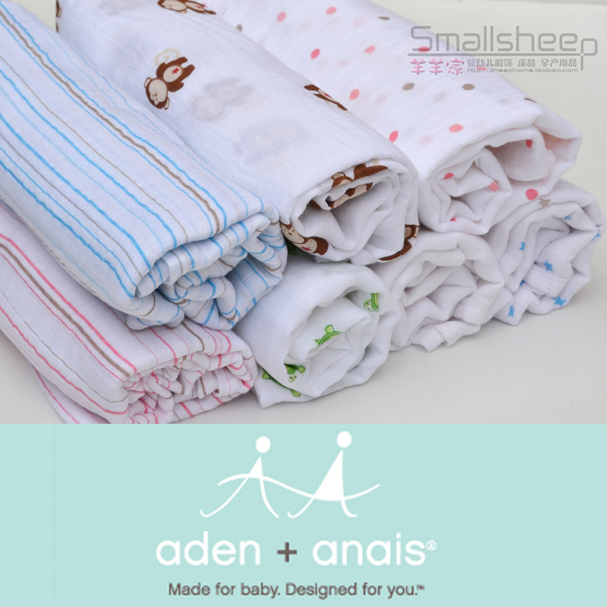 Аден anais младенцы новорожденных поставки младенцы марля хлопок 100% вмещает одеяла банное полотенце