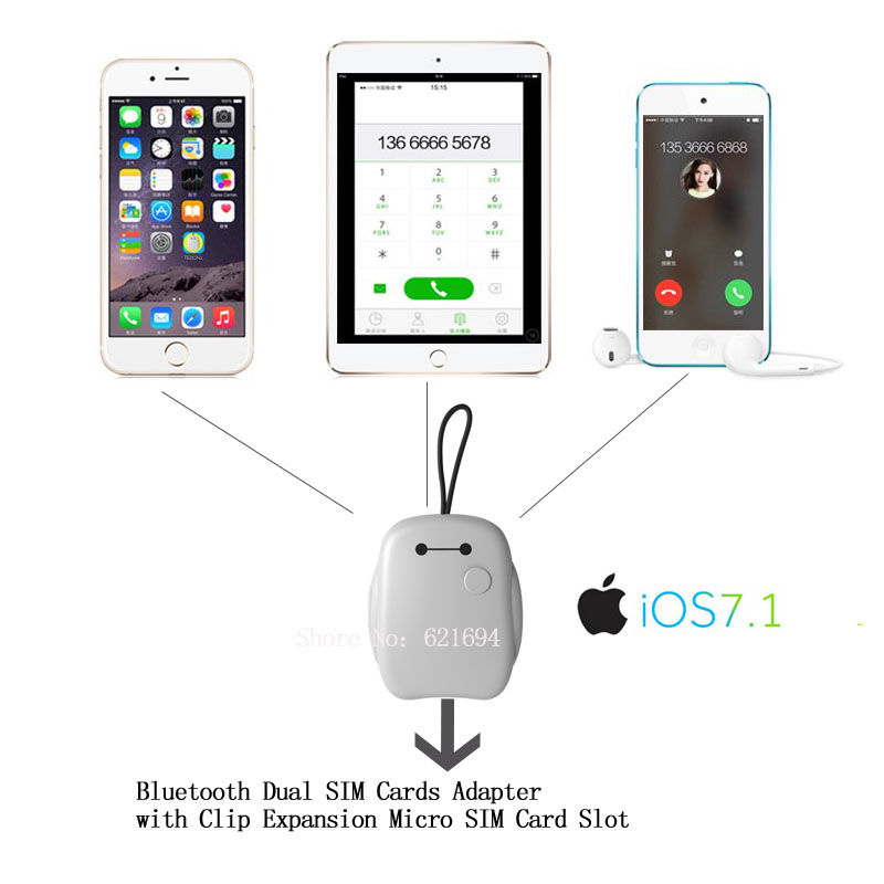   bluetooth  -     -sim-   iphone 5 / 5s / 6 ipad 