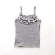 2015 New Arrival Baby Girl Summer Candy Colors Lace Sleeveless Cotton T shirt Vest B647