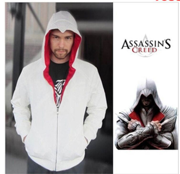 2015 Men's Assassins Creed Hoodie Jacket Men Fleece Sweatshirts Hoodies Sports Tracksuit Winter Sudaderas Hombre Zipper Jackets