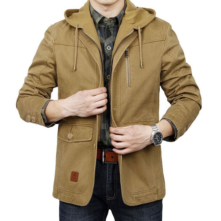 2015 New Arrival Brand Men Military Blazers Masculino Casual Jacket Coat Hooded Collar Cotton Suits Ceket Blaser Casaco Blezer (1)