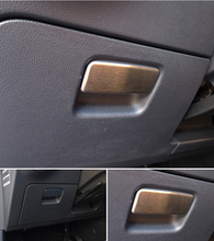 For Volkswagen Golf 7 2014 interior accessories, driving side glove box handle trim, stainless steel, free shipping