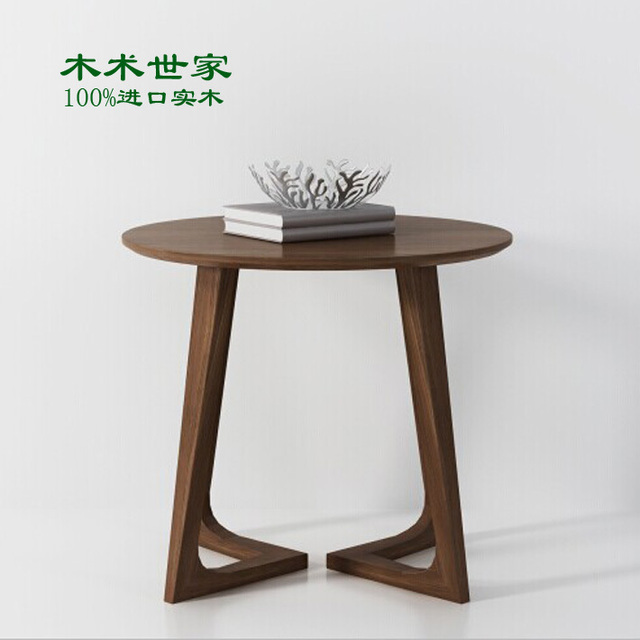 Estilo ikea mesa de centro de madera redonda pequeña tabla a few ... Mesas madera ikea