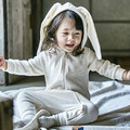 2016 Autumn Winter Baby Children Rompers Cute Rabbit Design Baby Sweater Style Romper Hooded Baby Boys