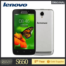 Original Lenovo S650 Cell Phone MTK6582 Quad Core 4.7 inch 8MP Camera 1GB RAM 8GB ROM Android 4.2 3G GPS Mobile Phone