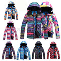 Free shipping 2015 women waterproof Hiking Camping skiing snow jacket colorful snowboard women s Snowboard jackets