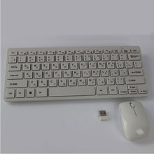 Russia New Computer Accessories Gaming USB 2.4Ghz Mini Wireless Keyboard And Mouse Combos Russian French Korean Japanese English
