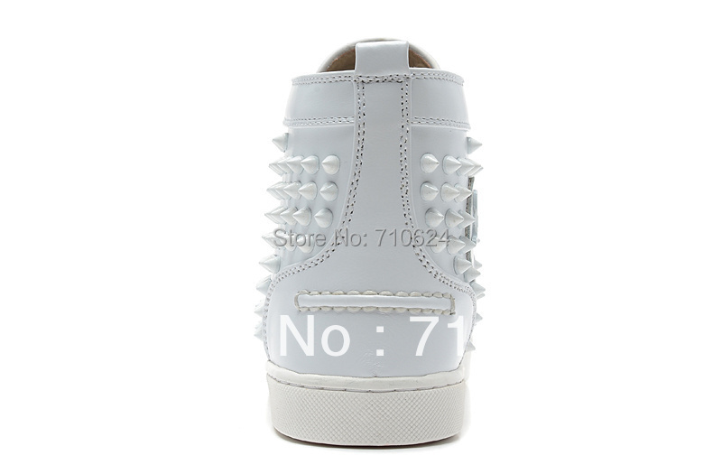 2014 new hot sale brand white spike red bottom white color ...