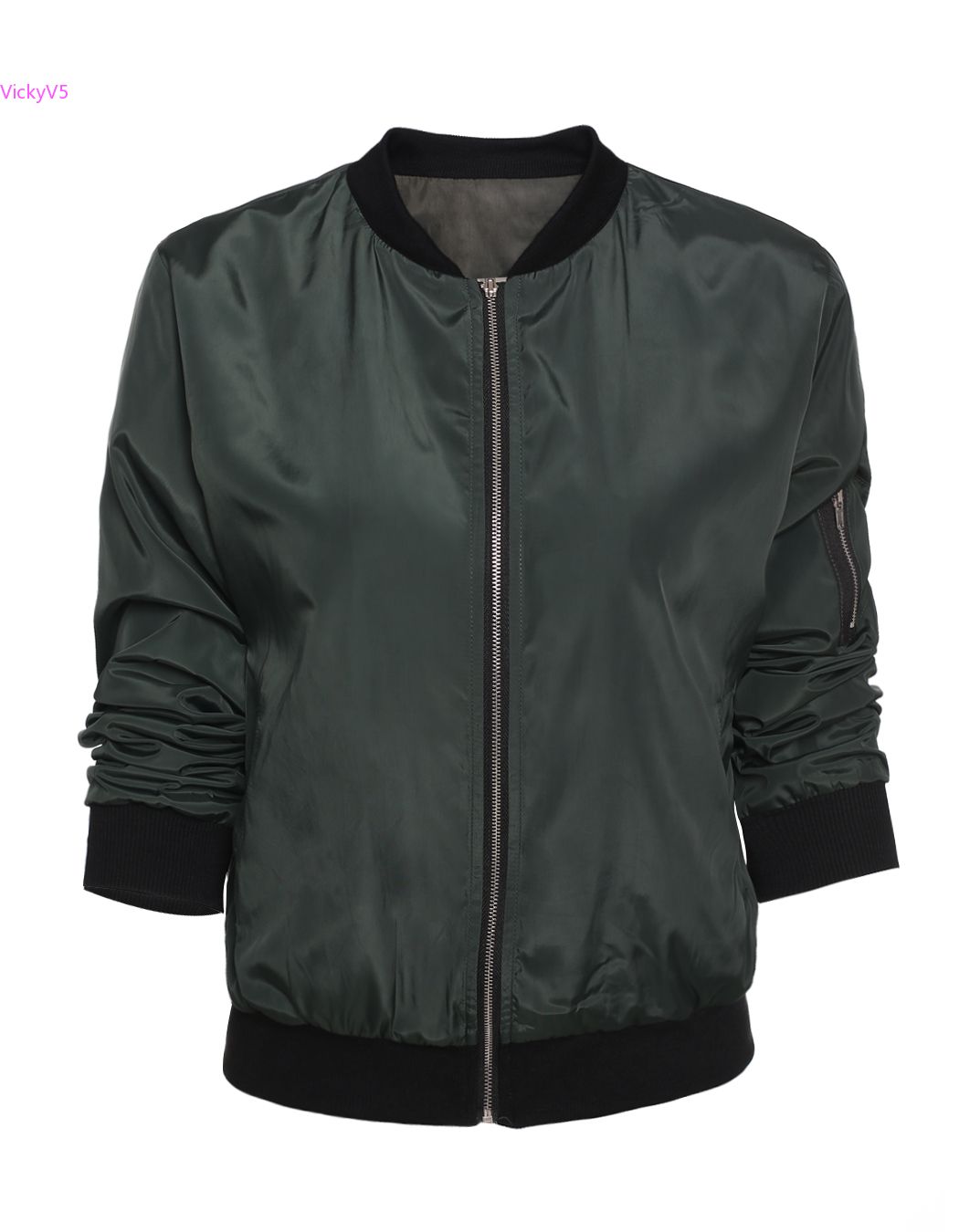 Wholesale 2015 Top Autumn Bomber Jackets Women Stand Collar Coats