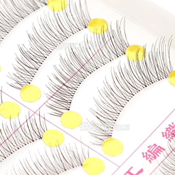 10 Pairs font b Makeup b font Handmade Natural Fashion False Eyelashes Soft Long Eye Lash