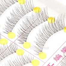10 Pairs Makeup Handmade Natural Fashion False Eyelashes Soft Long Eye Lash Cosmetic Free shipping