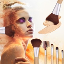 High Quality Beauty 5pcs Bamboo Make up Brushes For Women Powder Eyeshaow Brush Brushs Set Kit with Bag de pinceis de maquiagen