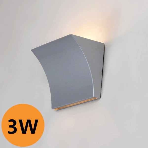 Modern Led Wall Lamp Black Silver Metal Curve Irregular Shape Warm White Cold White 3W Led Bedside Lamp Night Light AC85-265V